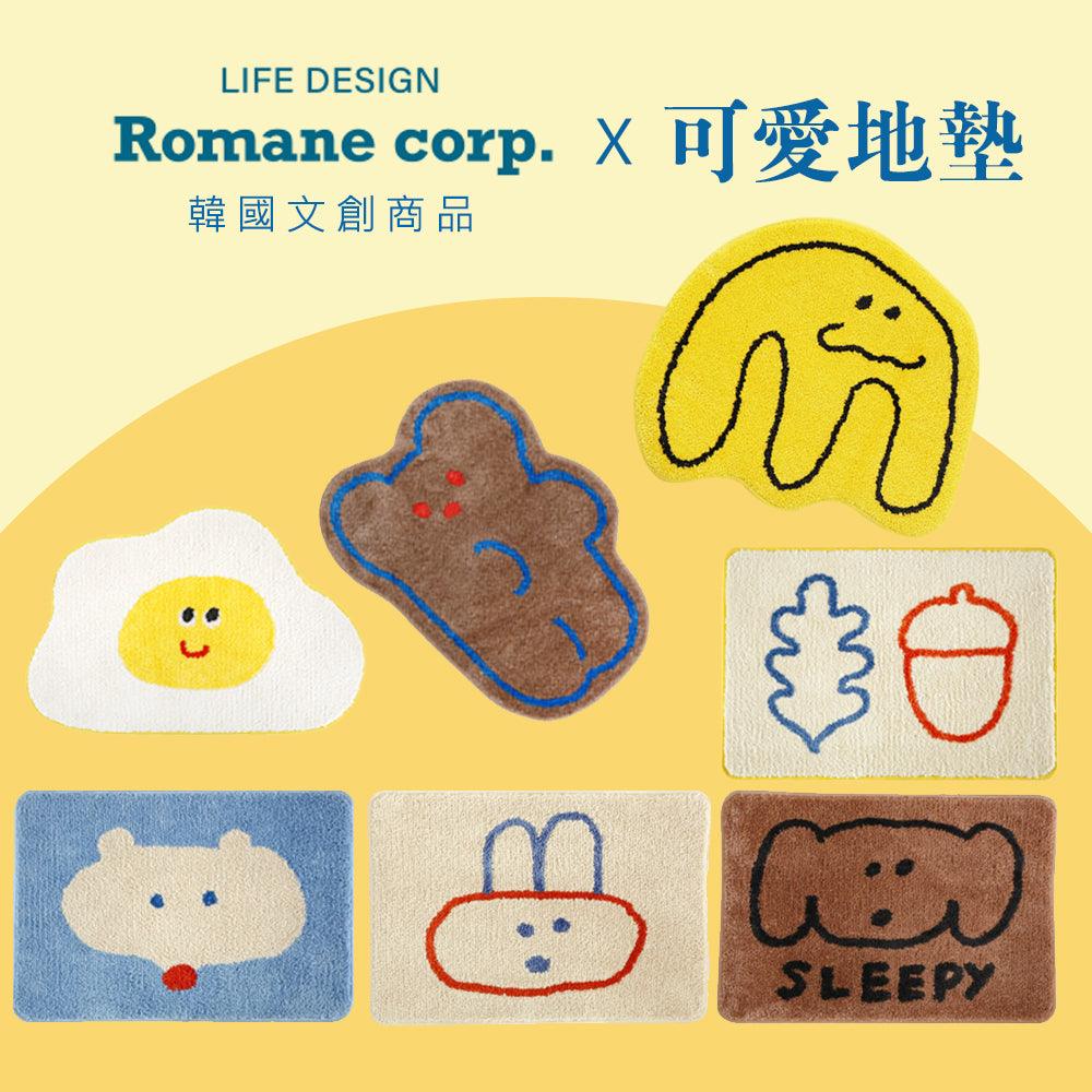 韓國 Romane 文創 地墊 踏墊 腳踏墊｜吸水 防滑 - 富士通販