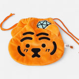 韓國文創 BONGBONGEE x MUZIK TIGER  絨布束口袋 | 拉繩束口袋 小提袋