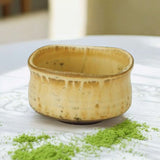 日本製 美濃燒 井口手作米色抹茶碗 | 迷你抹茶碗 清水燒 茶道用具 手工陶碗 茶器