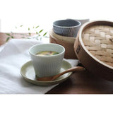 日本製 小田陶器 漣漪系列 豬口杯 茶碗蒸碗 | 美濃燒 茶杯 布丁杯 燉盅