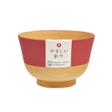 日本製 KANO 柔彩雙色抗菌輕量碗 | 可微波 木質碗 丼飯碗 定食碗 不怕摔