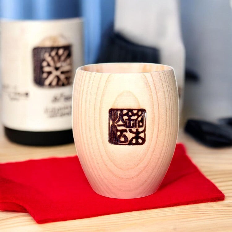 日本製 銘木檜 扁柏圓木清酒杯 |  酒盅 小酒杯 清酒杯 木杯 枡杯