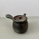 日本製 美濃燒 黑色備前六兵衛茶壺 500cc | 泡茶壺 茶壺 側把壺