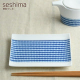 日本製 美濃燒 Miyama 深山 cecima 格紋/水紋15公分盤 | 小菜盤 淺盤 日式盤