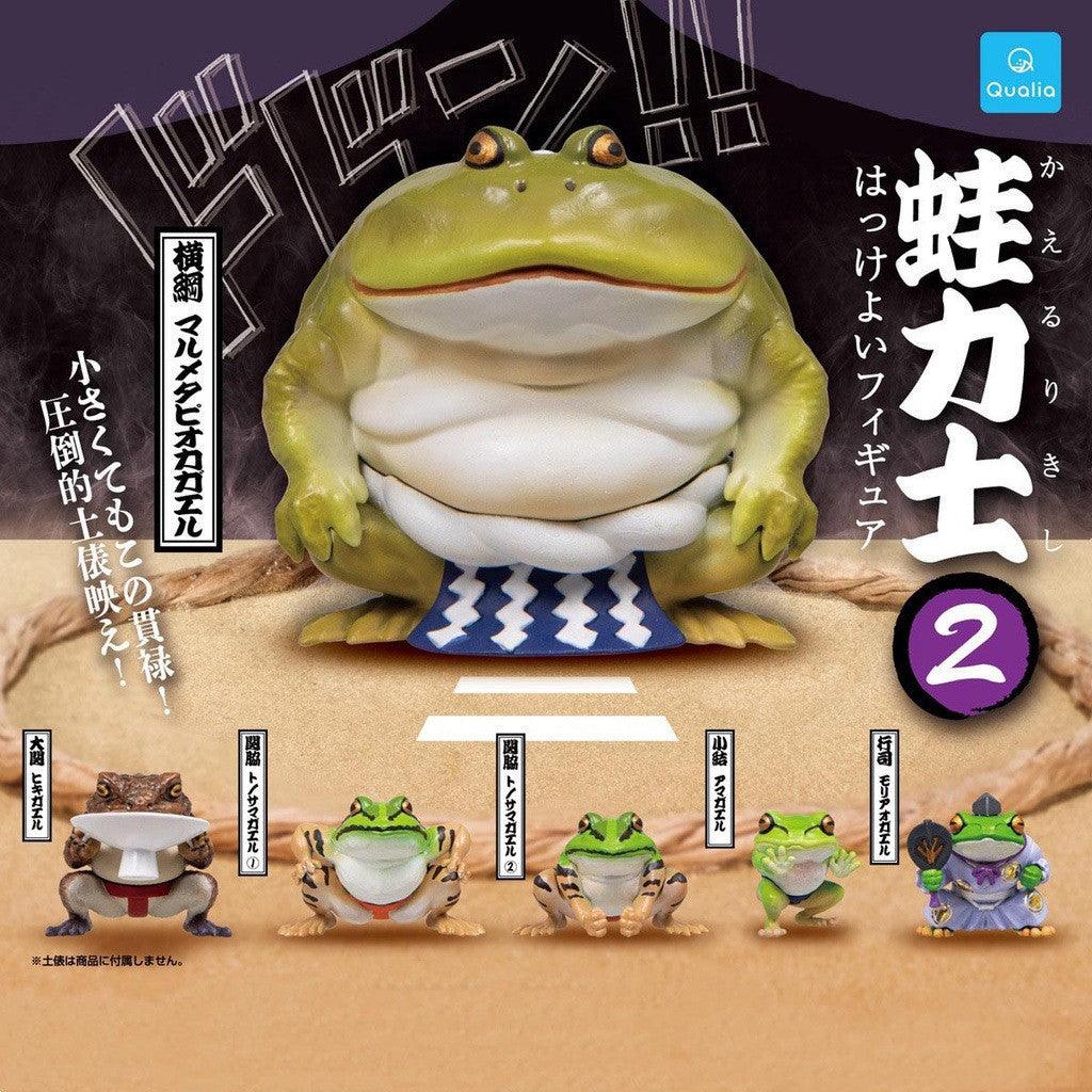 日本 Qualia 蛙力士氣勢公仔P2 摔角 相撲 扭蛋