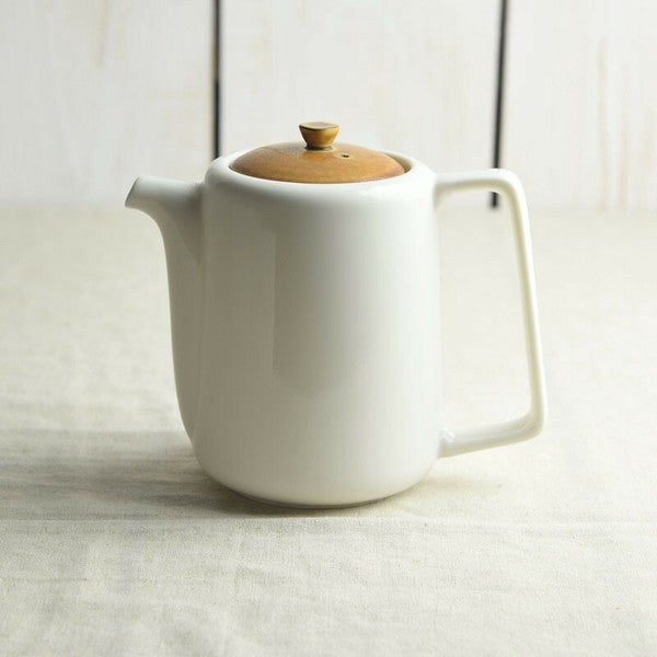 日本製 美濃燒 Miyama 深山 bico 焦糖奶油茶壺 | 含濾茶網 咖啡壺 茶壺