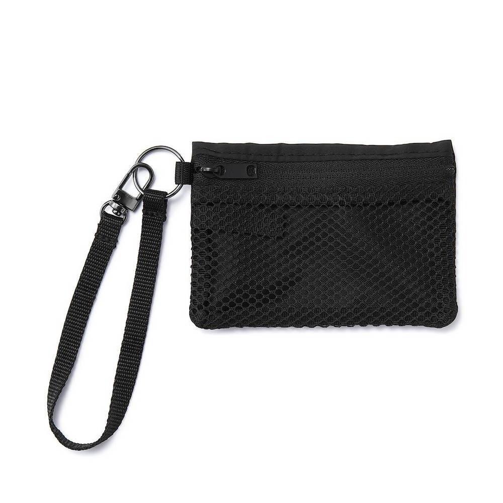日本 無印良品 MUJI 聚酯纖維雙拉鏈包S 零錢包 雙層零錢包 小收納包