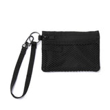 日本 無印良品 MUJI 聚酯纖維雙拉鏈包S 零錢包 雙層零錢包 小收納包