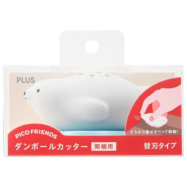 日本 PLUS 普樂士 PICO FRIENDS拆箱刀 | 北極熊 海豹 開箱神器 快遞刀