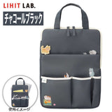 日本 LIHIT LAB 立體貓咪筆袋 電腦包 | 13吋 手提包 筆電包 拉鍊筆袋