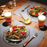 日本製 東洋佐佐木 Toyo-Sasaki 錘紋玻璃淺盤 兩色 | 沙拉盤 涼麵 冷麵 蕎麥麵 剉冰盤