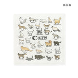 日本製 可愛動物圖鑑系列抹布 貓/狗/鳥 | 廚房抹布 方巾 家事布