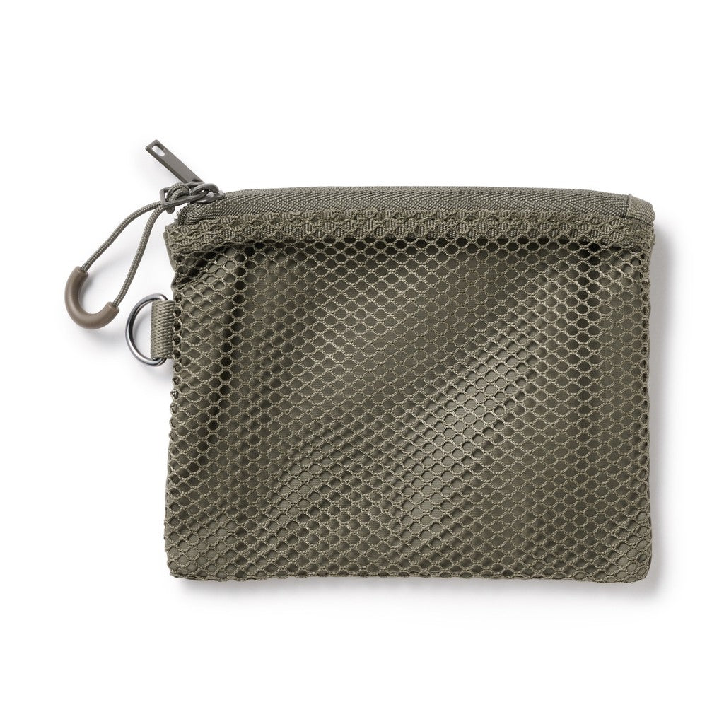 日本 無印良品 MUJI 聚酯纖維卡片夾 黑色 8x12cm 零錢包 可掛包包 卡片零錢包