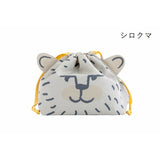 日本 CDF 動物午餐便當袋 | 保溫袋 保冷袋 束口袋 三色碗餐袋