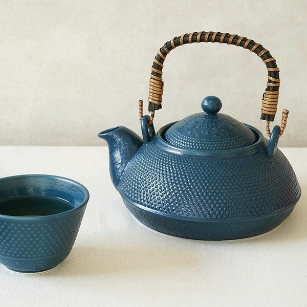 日本 南部鐵器 土瓶茶具 | 附濾網 四色 土瓶蒸 煎茶壺 煎茶碗