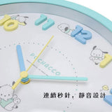 可愛卡通造型掛鐘 30cm 時鐘 卡通時鐘 壁掛時鐘 連續秒針 迪士尼 兒童房 客廳