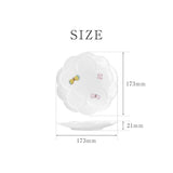 日本製 九谷燒 浪漫花盤 17cm | 中盤 點心盤 淺盤 兩色 附禮盒 晴九谷