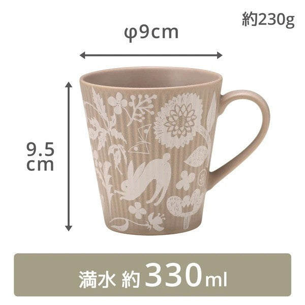 日系質感 美濃燒 輕量化 陶瓷馬克杯 330ml｜陶瓷杯 水杯 咖啡杯