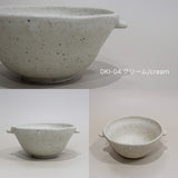 日本製 美濃燒 mimi雙耳造型湯碗12cm 奶油白 棕色 白色｜甜點碗 餐具碗 雙耳碗