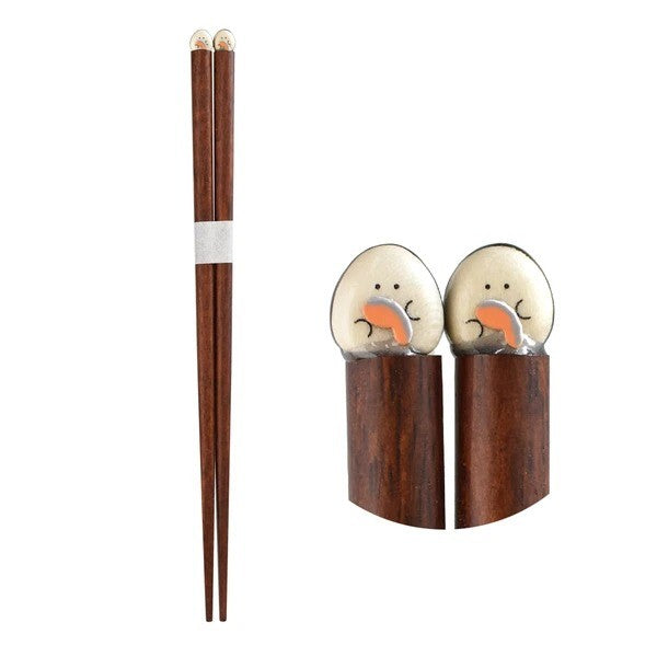 日本製造 日系質感 可愛療癒系 天然木 筷子 | 天然原木手工彩繪 環保餐具