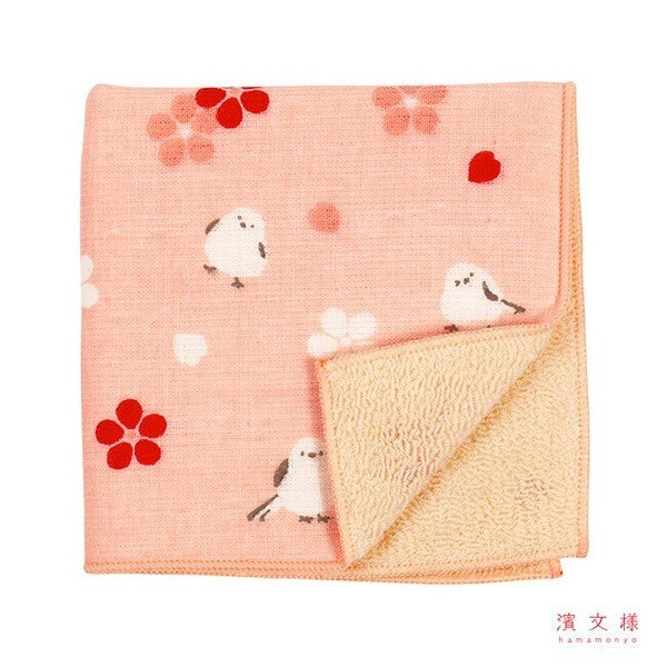 日本製 濱文樣 棉紗手帕巾 25cm 20cm 日本毛巾 吸水毛巾 日本手帕 手帕巾 幼兒園手帕 小毛巾