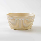 日本製 美濃燒 Albee 線條十草多用碗 13cm | 沙拉碗 深碗 麥片碗 優格碗 甜點碗 日本製碗