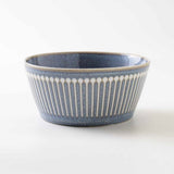 日本製 美濃燒 Albee 線條十草多用碗 13cm | 沙拉碗 深碗 麥片碗 優格碗 甜點碗 日本製碗