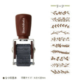 日本文具 SHACHIHATA 旋轉印章 迷你款 花邊裝飾 文青插圖 手帳必備 共六款 一款十種圖案