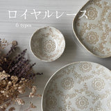 日本製 優雅蕾絲花邊造型陶瓷小碗｜美濃燒 水果碗