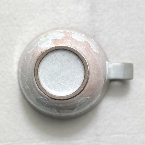 日本製 六魯rokuro 日系質感花卉 夫妻對杯｜餐桌湯杯 情侶對杯 陶瓷湯杯 陶瓷杯