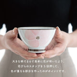 日本製 BISQUE 波佐見燒 花卉飯碗 三色 | 小碗 陶瓷碗 夫妻碗 對碗 家庭用碗