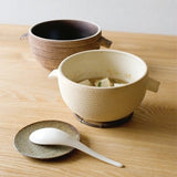 4th market 日本製 直火小千谷鍋 840cc 黑茶色 | 直火湯碗 一人湯鍋 可直火/烤箱