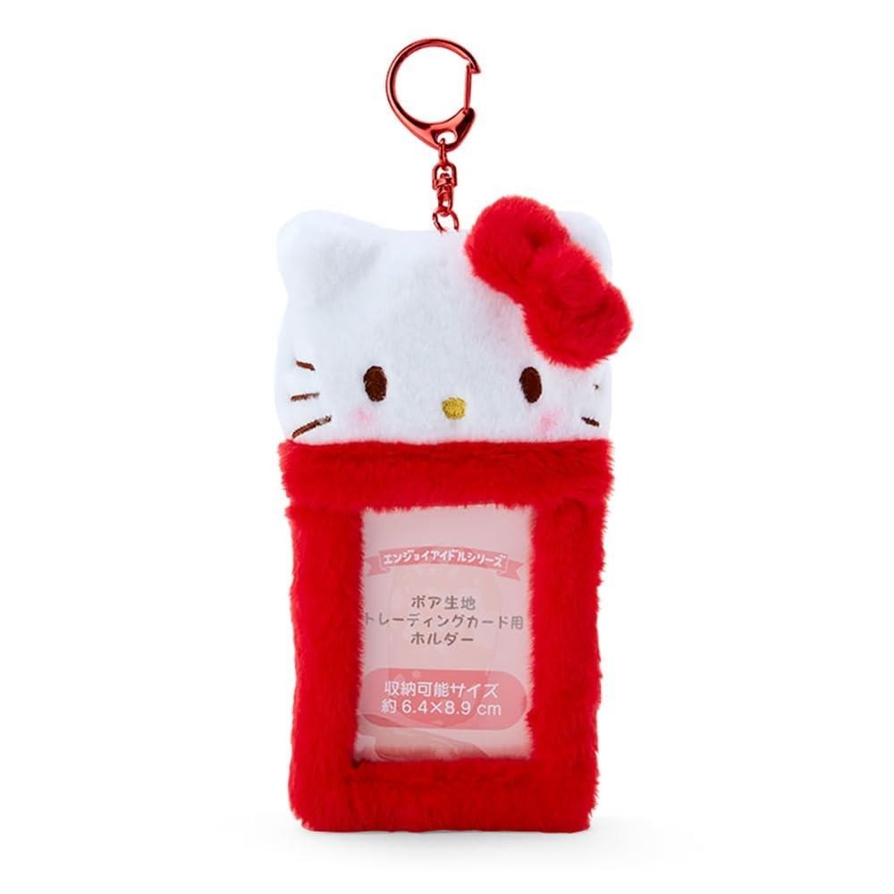日本限定 三麗鷗 sanrio 絨毛卡套吊飾 | 小卡收納 拍立得 票卡夾 證件套 鑰匙圈