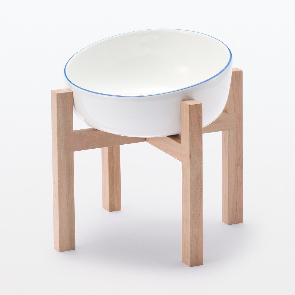 日本 MUJI 無印良品 日系極簡風格 貓咪 狗狗 寵物碗 | 寵物碗木架 斜口貼心設計