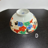 日本製 美濃燒 伊萬里風手繪花卉飯碗 | 職人窯燒陶瓷飯碗 日本廚房陶瓷碗 湯碗 茶碗 日式風格碗
