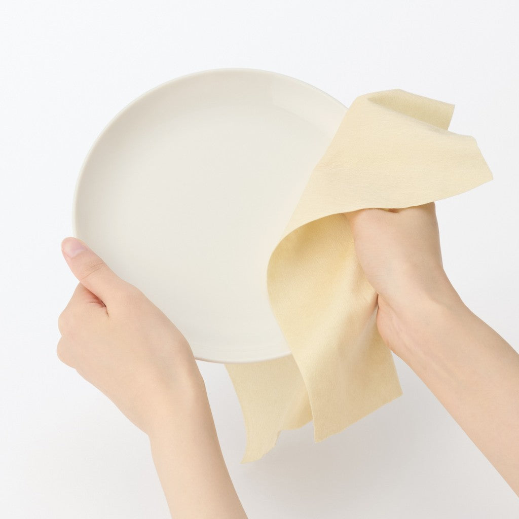 日本 無印良品 MUJI  耐撕不易破廚房紙巾 50枚 | 植物纖維 吸水廚房紙 廚房擦拭紙 擦拭布