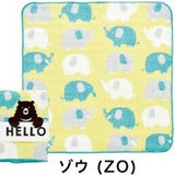 日本製 HELLO BEAR 100%棉 紗布手帕 | 紗布毛巾 25×25cm 方巾 手巾 吸水毛巾