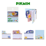 日本 皮克敏 Pikmin 可愛文具 漸層式造型便條貼&防翻頁M型書夾｜書夾 樂譜夾 便利貼 便條紙