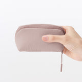日本 MUJI 無印良品 防潑水化妝包 S/M 黑色 粉色 化妝包大容量 小化妝包 防水化妝包