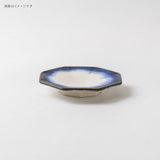 日本製 美濃燒 藍月白 日系質感 八角 陶瓷 小碟｜陶瓷小盤 醬料碟 點心盤 小菜碟 沙拉碟