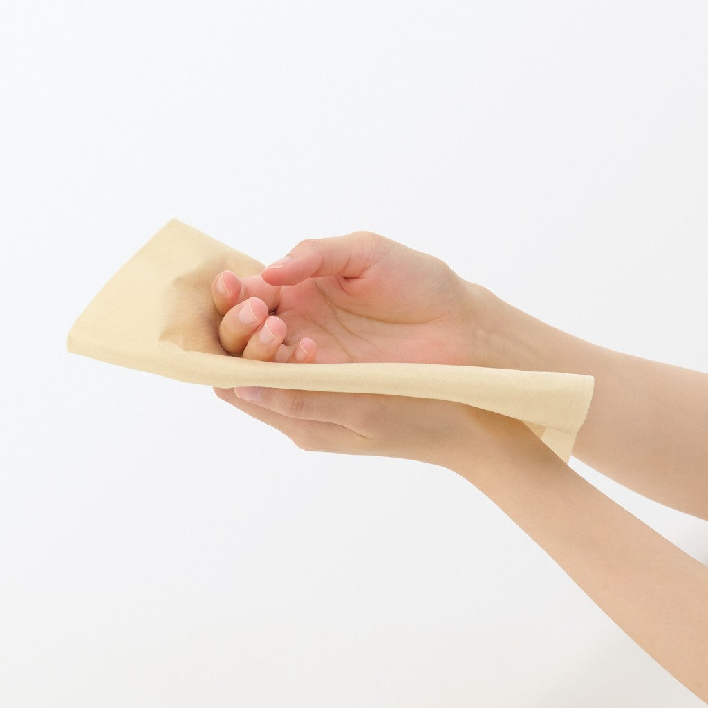 日本 無印良品 MUJI  耐撕不易破廚房紙巾 50枚 | 植物纖維 吸水廚房紙 廚房擦拭紙 擦拭布