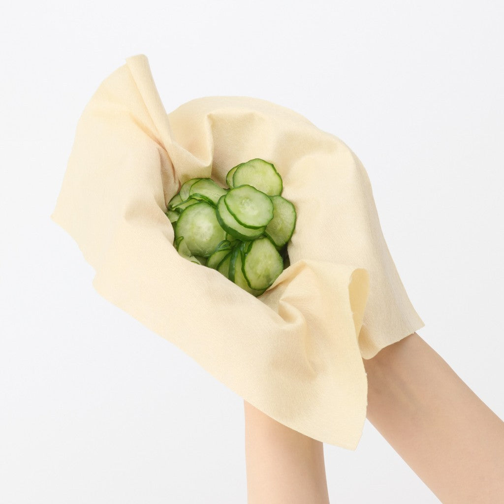 日本 無印良品 MUJI  耐撕不易破廚房紙巾 50枚 | 植物纖維 吸水廚房紙 廚房擦拭紙 擦拭布