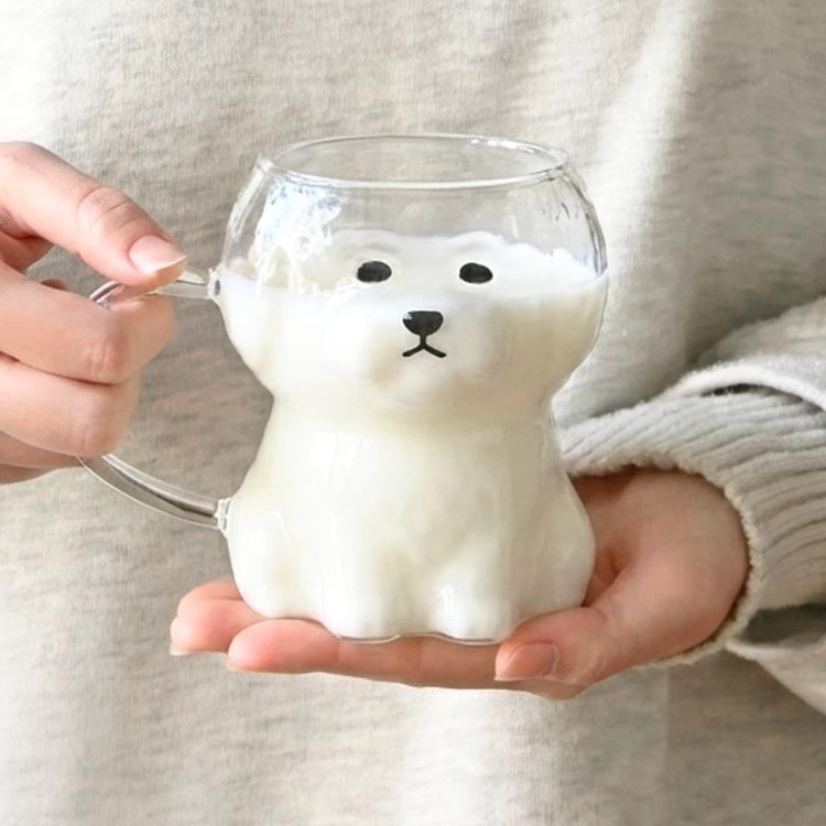 Sunart 超可愛狗狗玻璃杯 | 雪納瑞 貴賓狗 馬克杯 玻璃杯 咖啡 牛奶杯 狗狗杯子