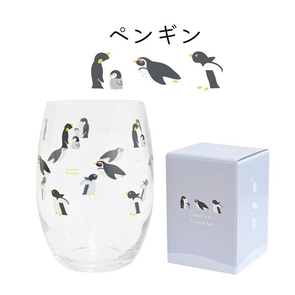 日本 海洋水族館系列 海洋生物玻璃杯｜居家日常水杯 冷飲杯 果汁杯