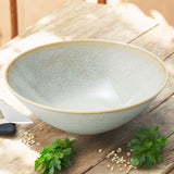 日式碗 日本製 日式雅緻霧白釉陶碗 13.5cm｜美濃燒 陶餐碗 湯碗 飯碗 復古碗 美濃燒碗 日本食具