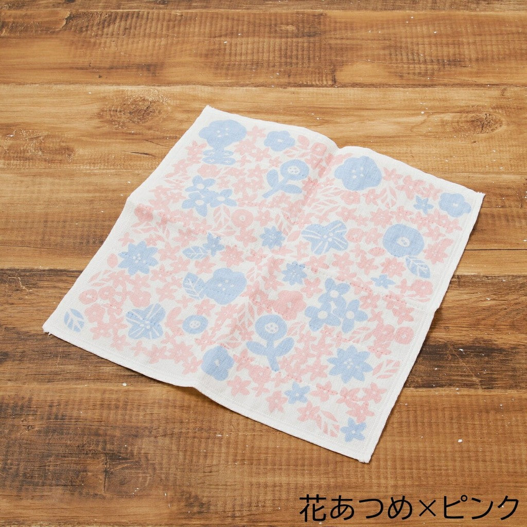 日本製 BISQUE CDF 花圖案家事布 | 擦拭布 棉紗蚊帳 抹布 餐具布 擦手巾
