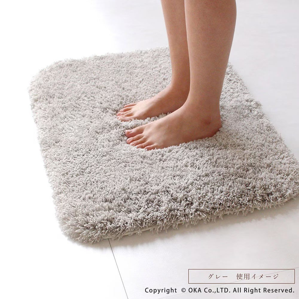 日本製 OKA PLYS 乾度良好 極厚吸水浴室地墊 50x70cm｜速乾不濕腳 浴室腳踏墊