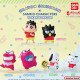 日本 蠟筆小新 x 三麗鷗 Hapidanbui公仔 扭蛋 聯名模型 sanrio