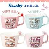 日本 Sanrio 三麗鷗 杯緣子馬克杯 300ml | 陶瓷杯 水杯 四格漫畫 湯杯