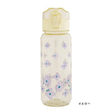 日本 BISQUE 透明可愛彩色花朵水壺520ml｜可冷凍 冷水壺 彈蓋水壺 直飲水壺 透明水壺
